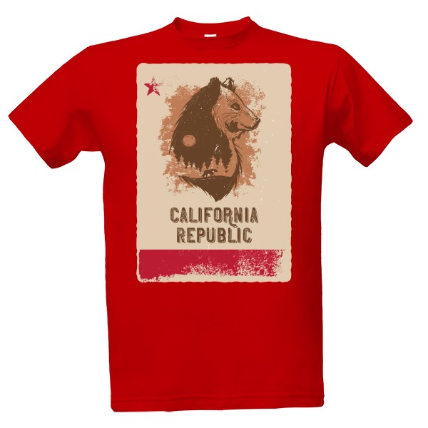 Tričko s potiskem California Republic Classic hip hop
