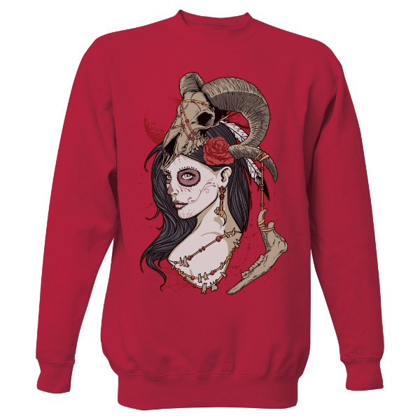 Mikina bez kapuce Unisex s potiskem Dead Queen ramirez bez kapuce hip hop