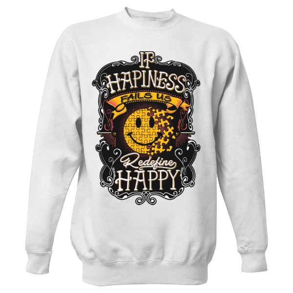 Mikina bez kapuce Unisex s potiskem hapiness ramirez bez kapuce hip hop