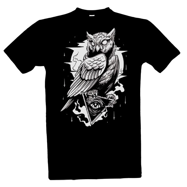 Tričko s potiskem Illuminati Owl Classic Ramirez hip hop