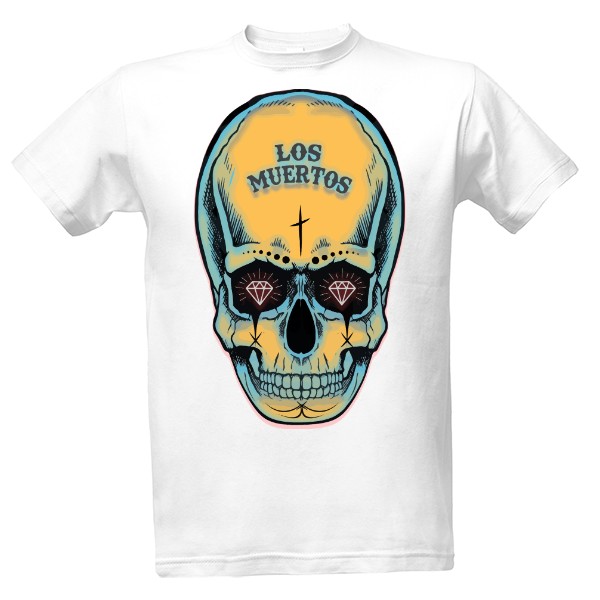 Tričko s potiskem Pánské tričko Los Muertos Classic