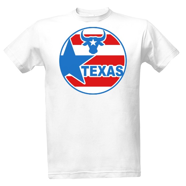 Tričko s potiskem Pánské tričko Texas krátký rukáv kulatý výstřih