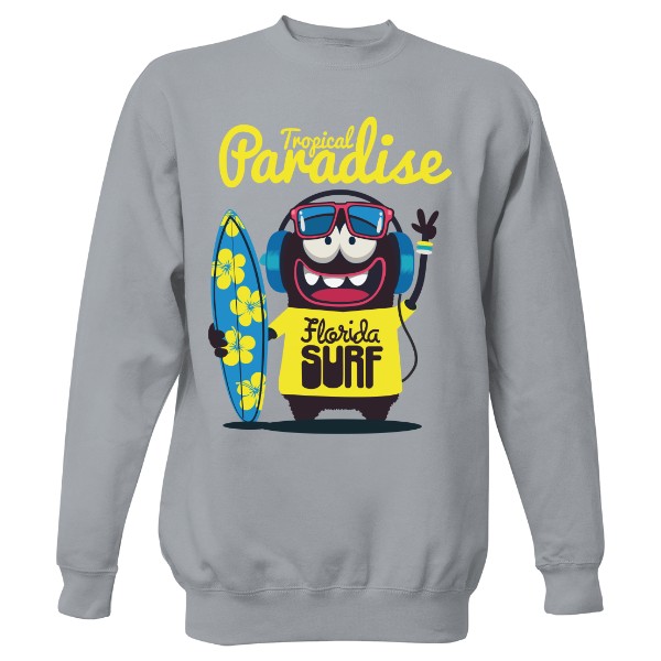 Mikina bez kapuce Unisex s potiskem Paradise Ramirez bez kapuce hip hop