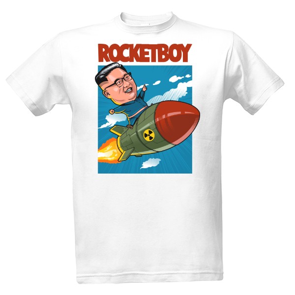 Tričko s potiskem Rocket Boy Kim Čong Un Clasic Hip Hop
