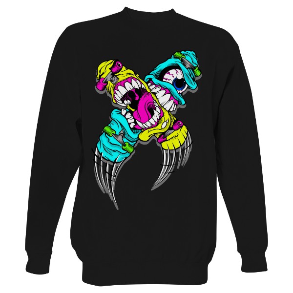 Mikina bez kapuce Unisex s potiskem Skateboard Attack Ramirez bez kapuce hip hop
