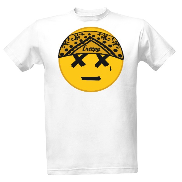 Tričko s potiskem Smajlík se šátkem