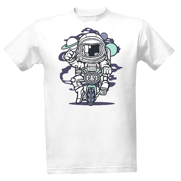 Tričko s potiskem Space Biker Classic Ramirez hip hop