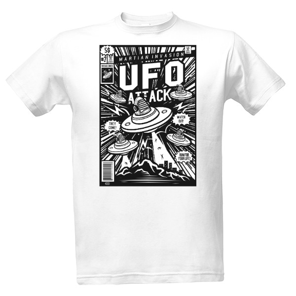 Tričko s potiskem Ufo Attack Classic Ramirez hip hop